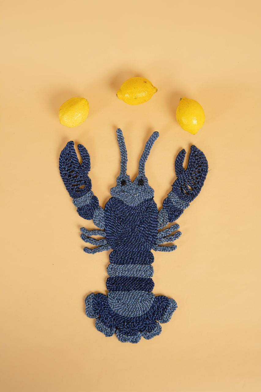 Navy and Indigo Lobster Placemat