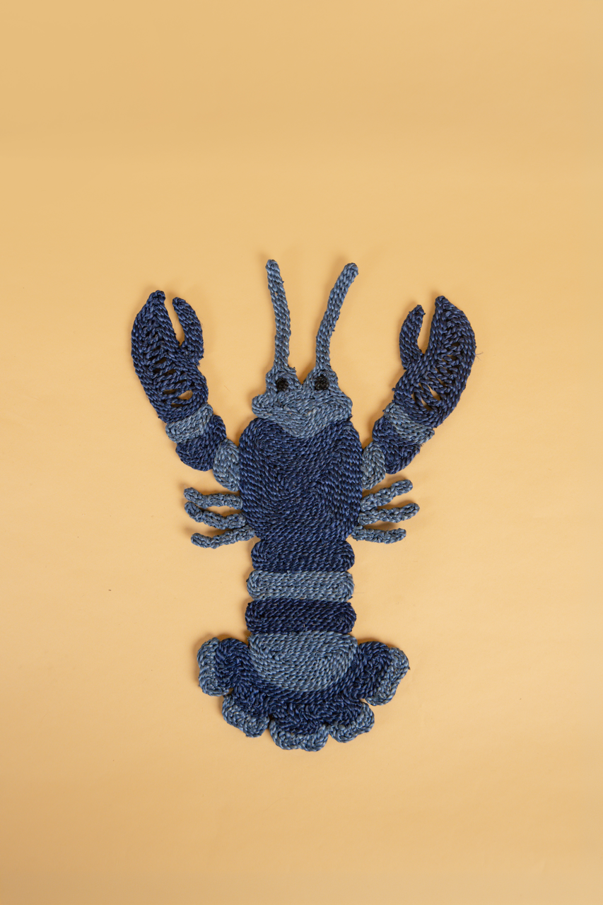Navy and Indigo Lobster Placemat