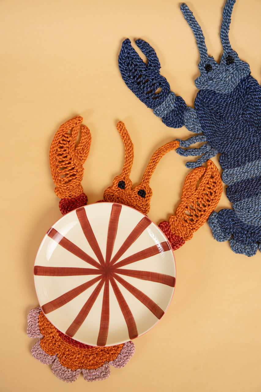 Navy and Indigo Lobster Placemat