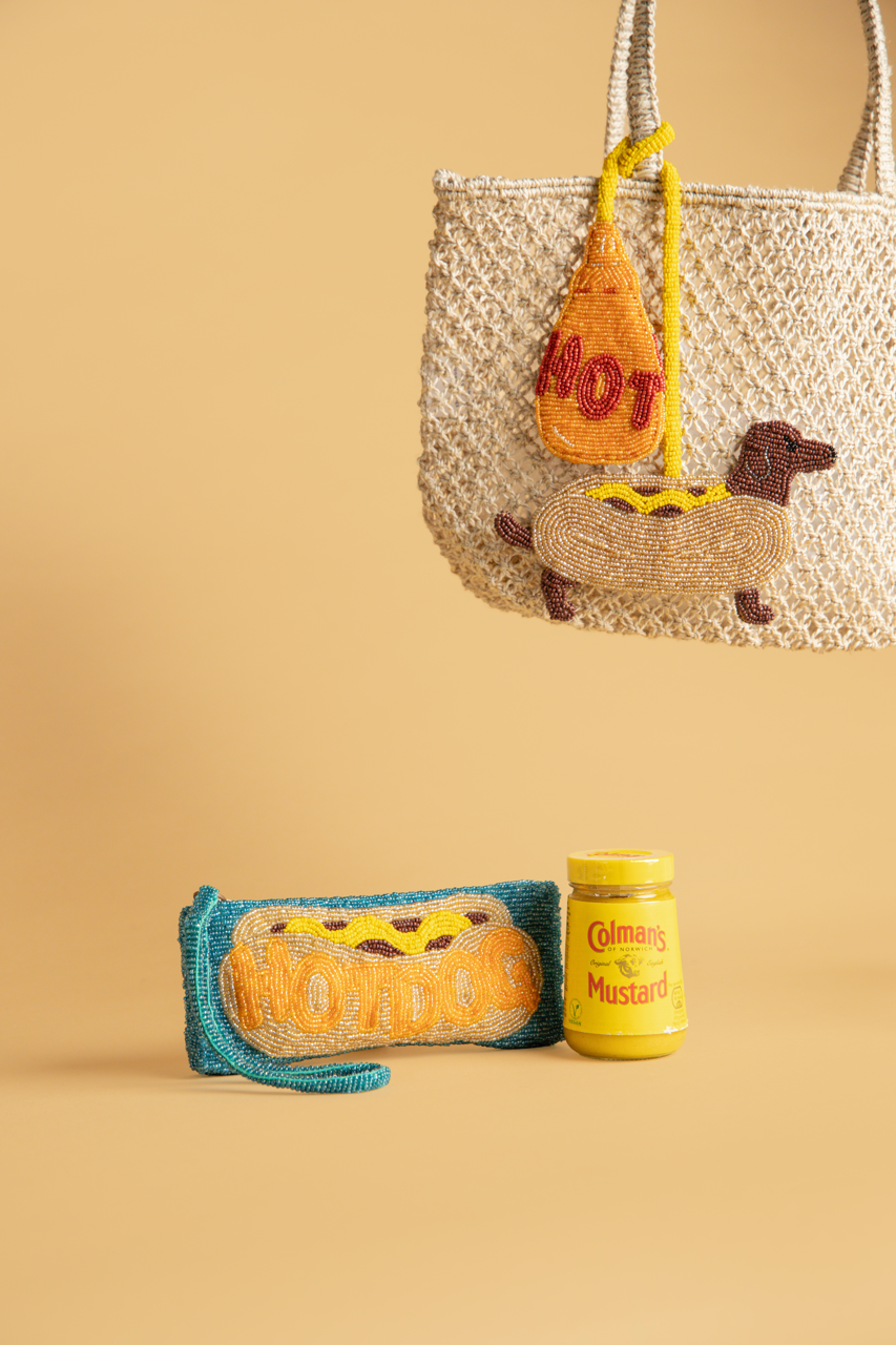 Hot Dog and Sauce Bag Charm