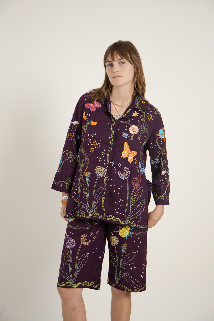 Aubergine Lungi Pyjamas