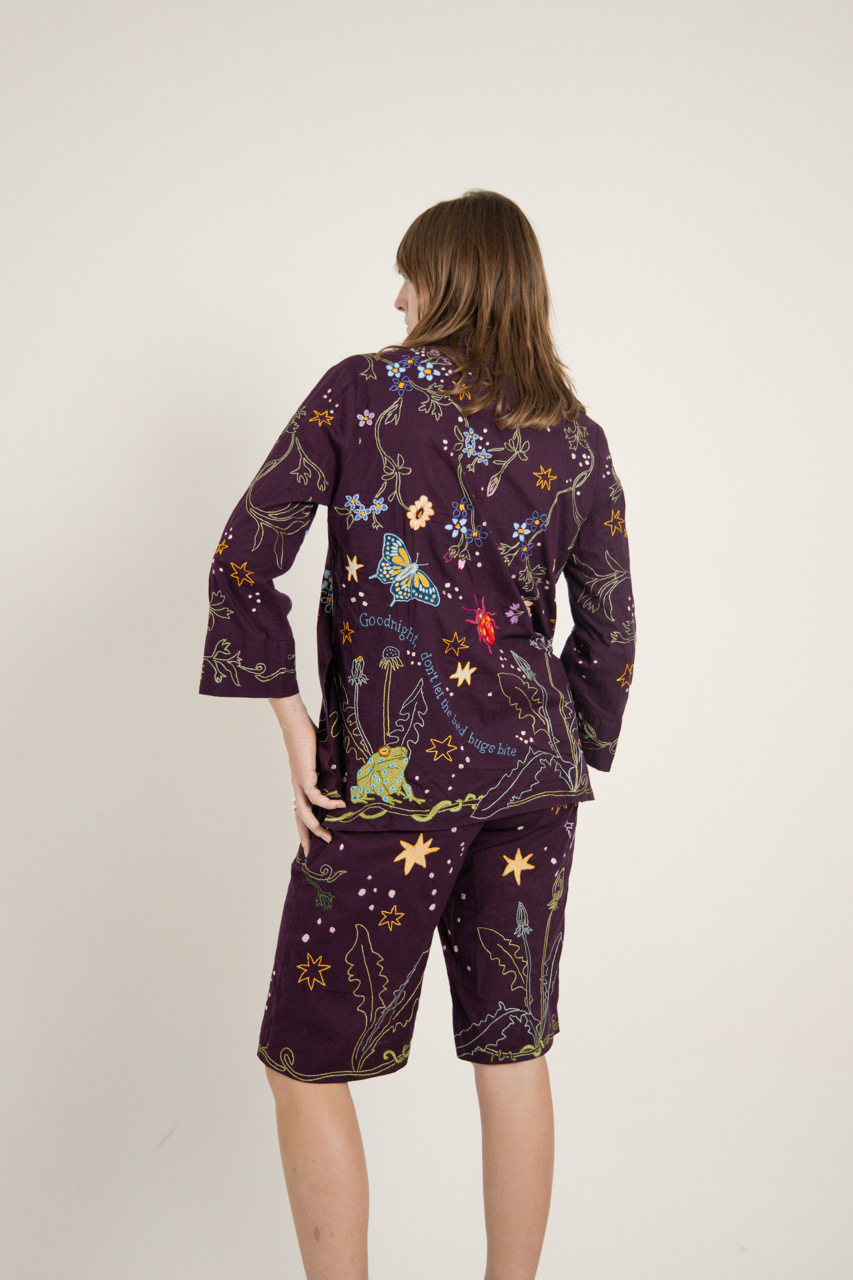 Aubergine Lungi Pyjamas