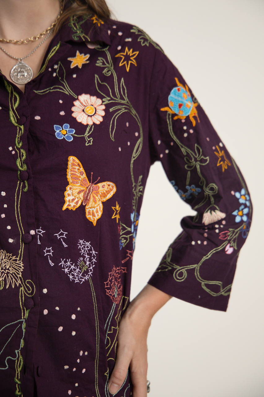 Aubergine Lungi Pyjamas