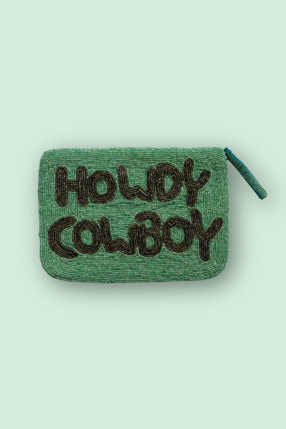 Howdy Cowboy Beaded Clutch
