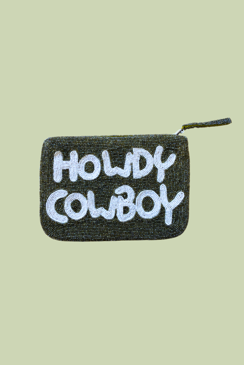 Howdy Cowboy Beaded Clutch