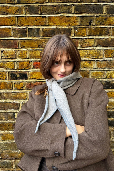 Grey Triangle Headscarf