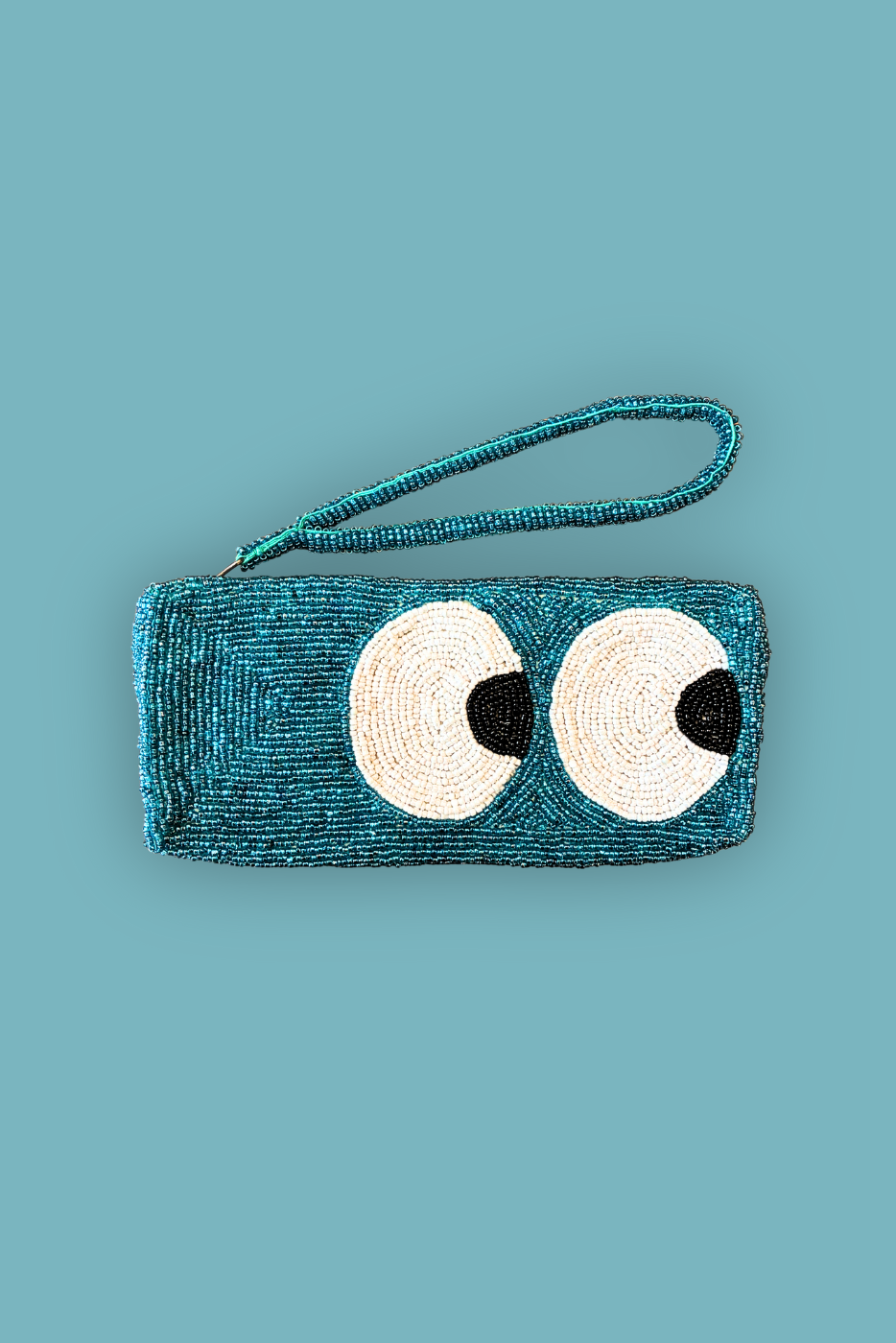 Lunettes Big Eyes Beaded Glasses Case
