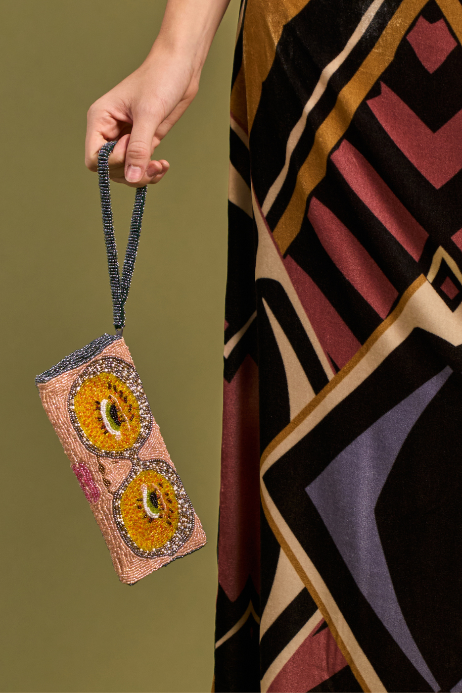 Lunettes Elton Beaded Glasses Case