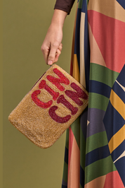 Cin Cin Beaded Clutch