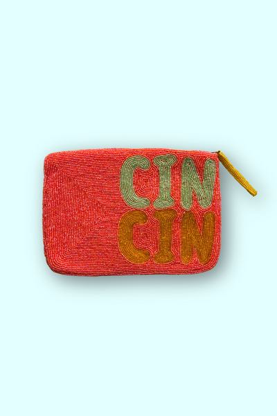 Cin Cin Beaded Clutch