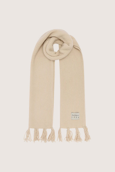 Ribbed Tassel Scarf