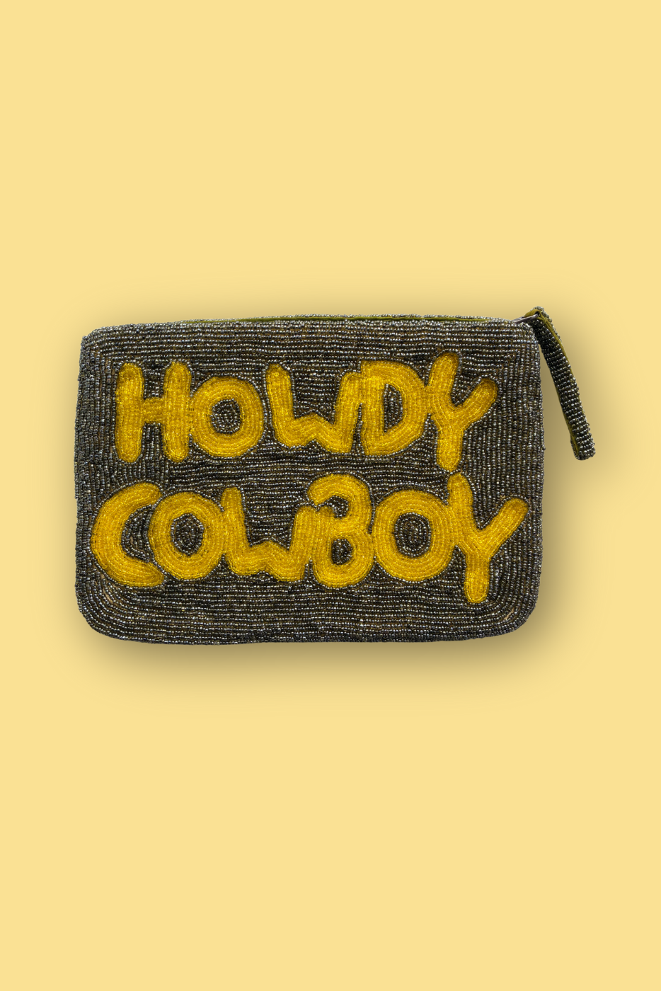 Howdy Cowboy Beaded Clutch