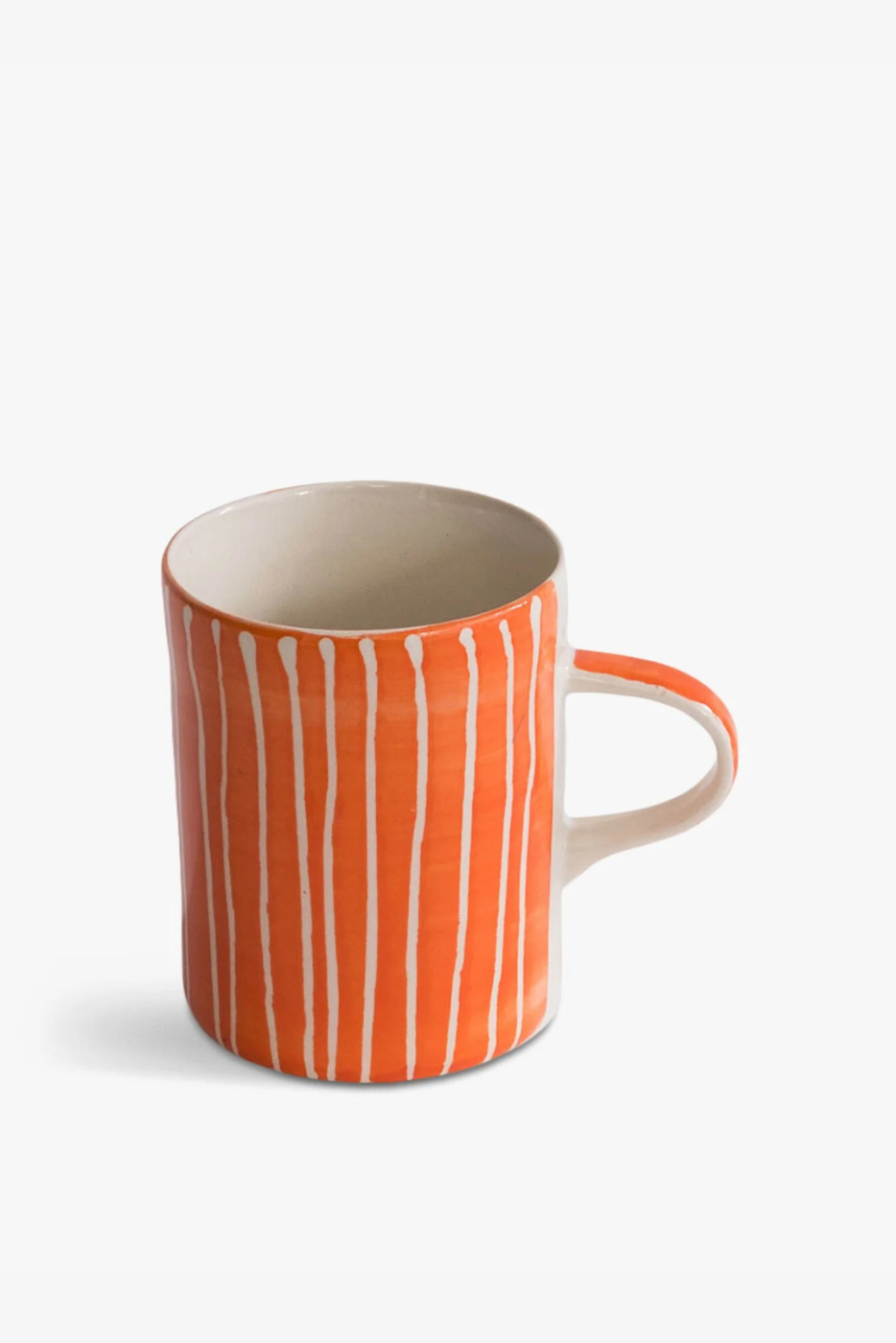 Sgrafitto Espresso Cup in Tangerine