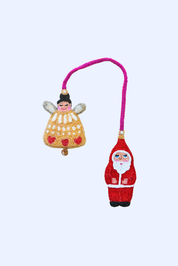 Santa and Angel Bag Charm