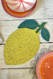 lemon jute placemat 