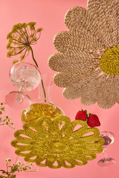 Flower placemat - Yellow