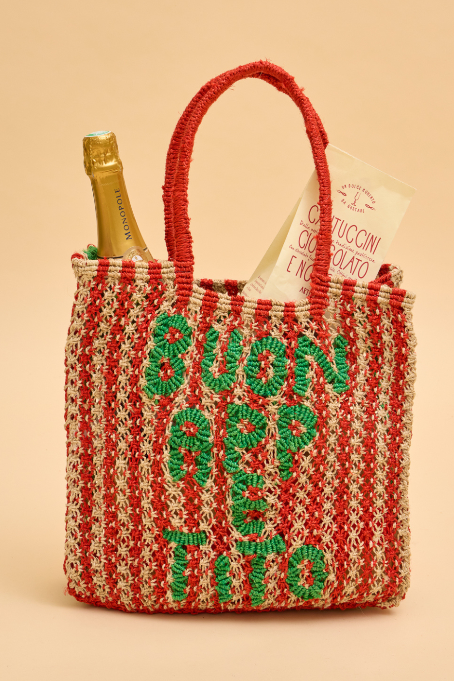 Buon Appetito - Scarlet, natural and green