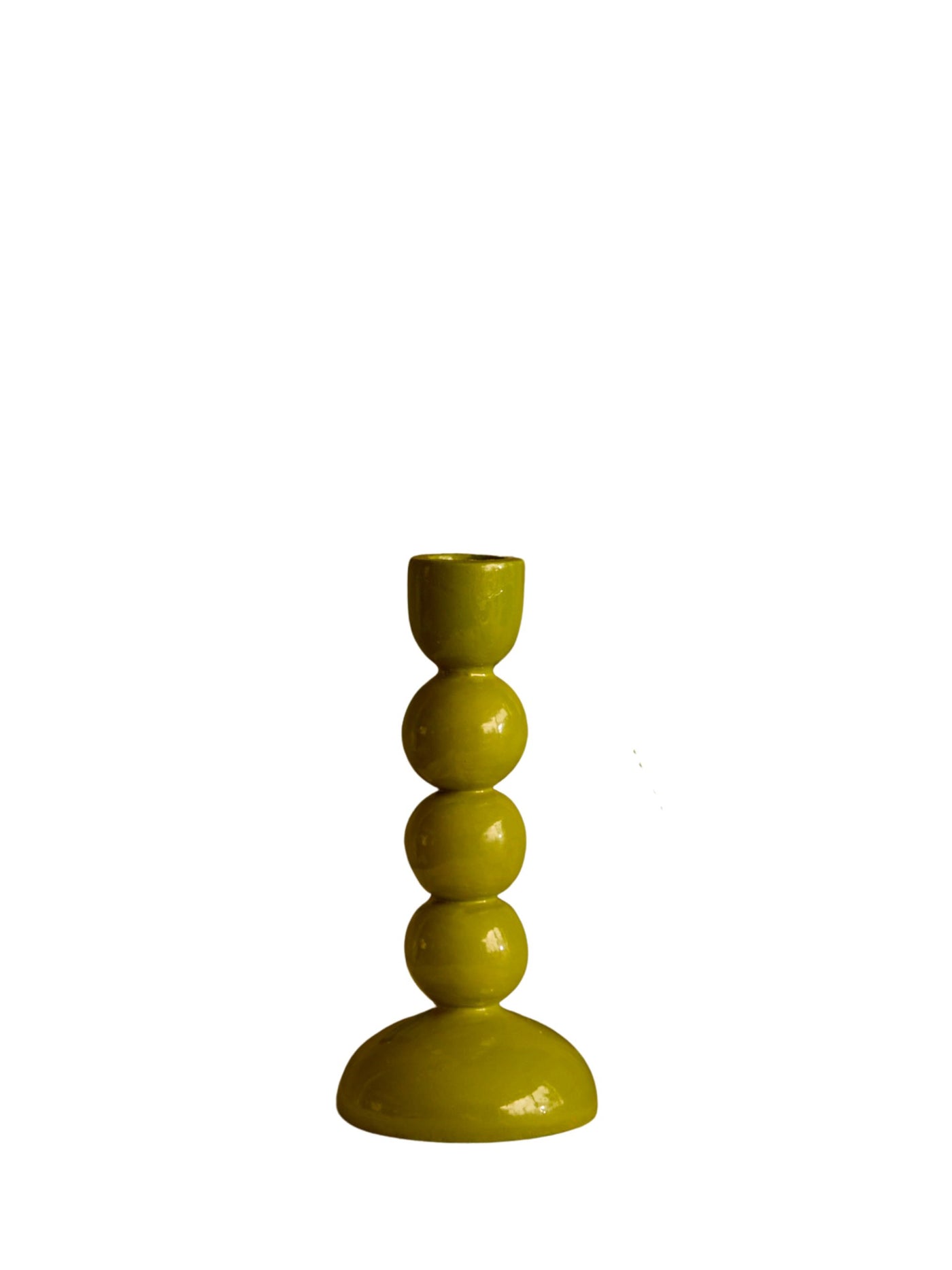 Wooden candlestick