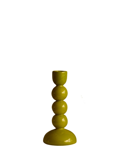 Wooden candlestick