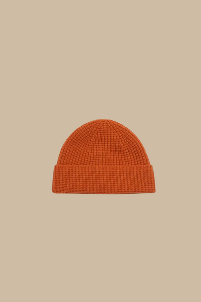 Angora Tuck Stitch Beanie