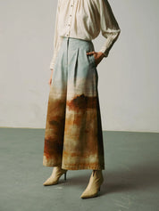 Blotch Wide Leg Trousers