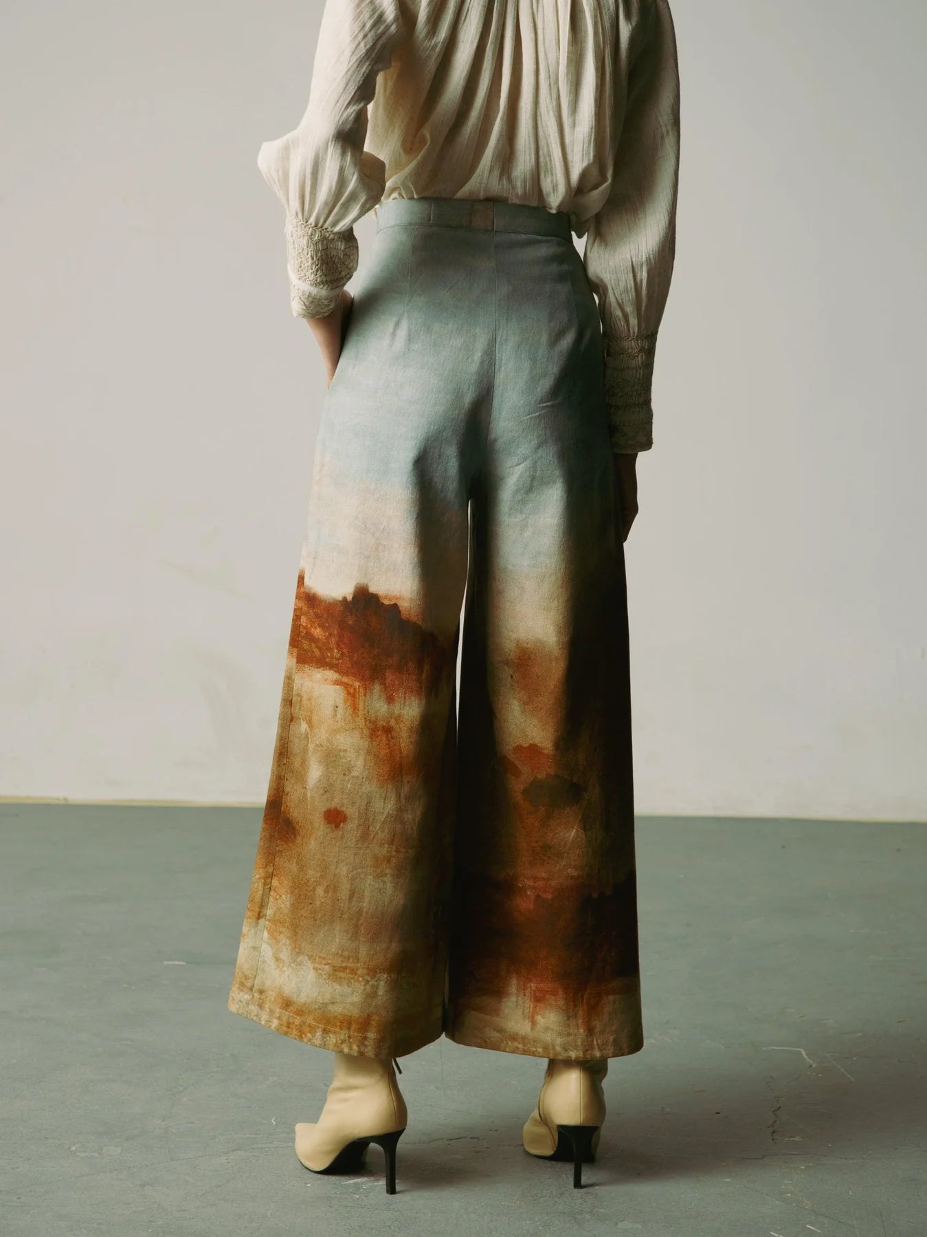 Blotch Wide Leg Trousers