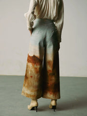 Blotch Wide Leg Trousers