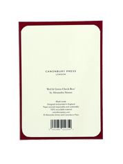 Red & Green Tartan Bow Card