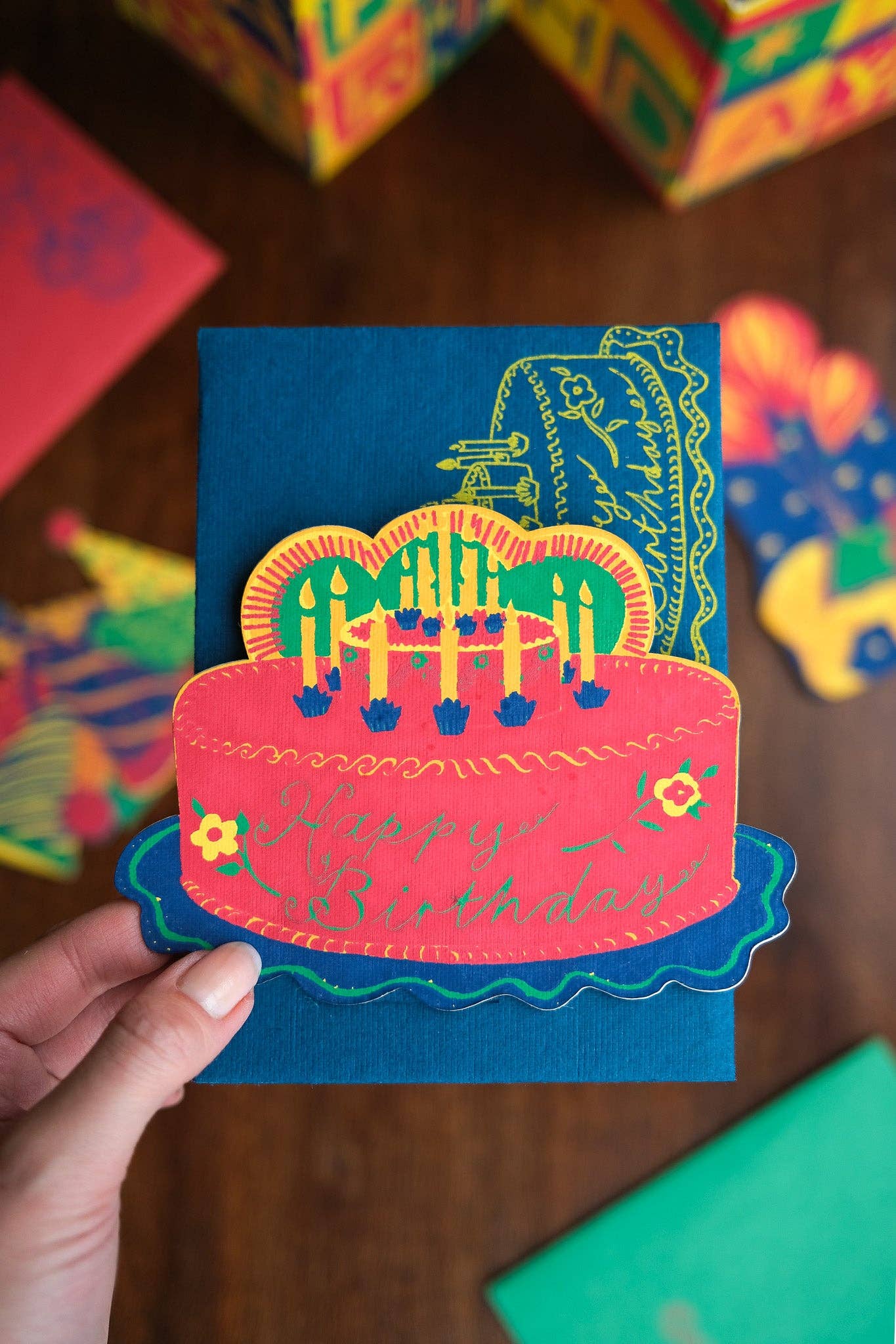 Birthday Cake Greeting Card by East End Press