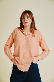 Peach Charlot Top