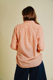 Peach Charlot Top