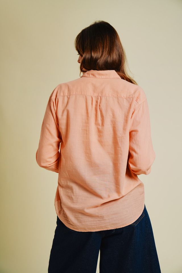 Peach Charlot Top