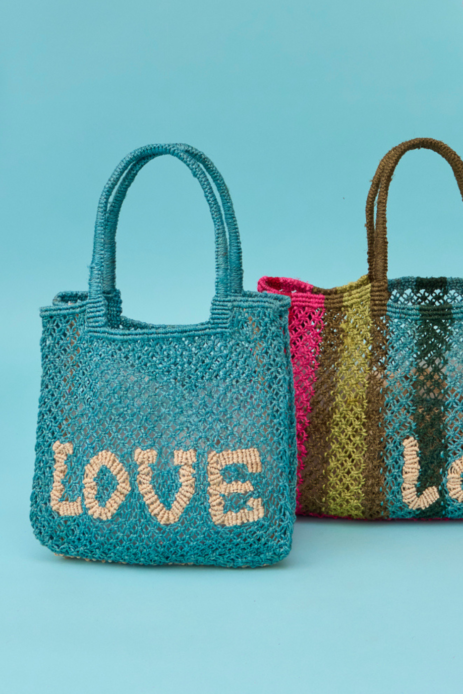 Love - Sky blue and natural