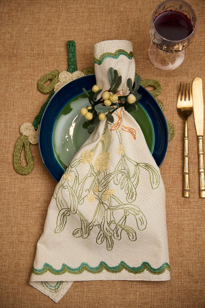 SAMPLE Mistletoe Napkins - Set of 2