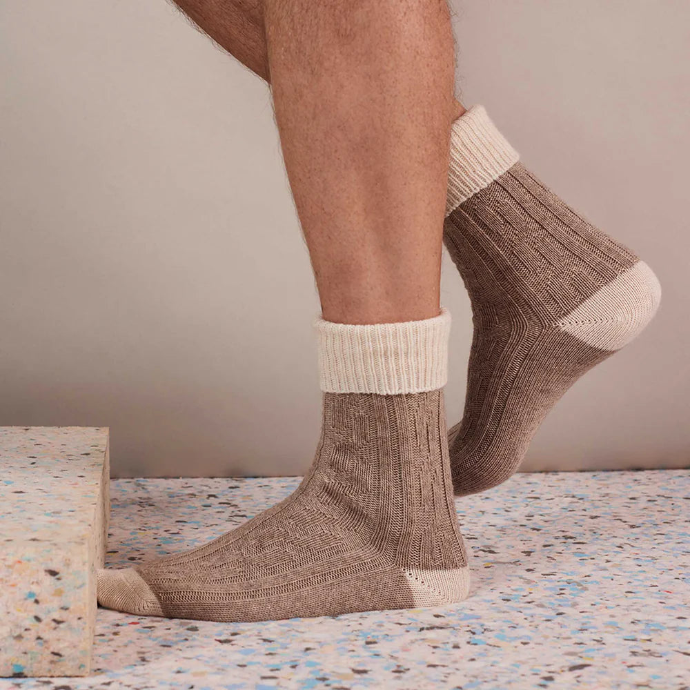 Cashmere socks - Mushroom