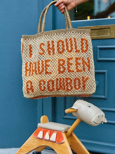 I Should Have Been a Cowboy - Natural, orange and khaki
