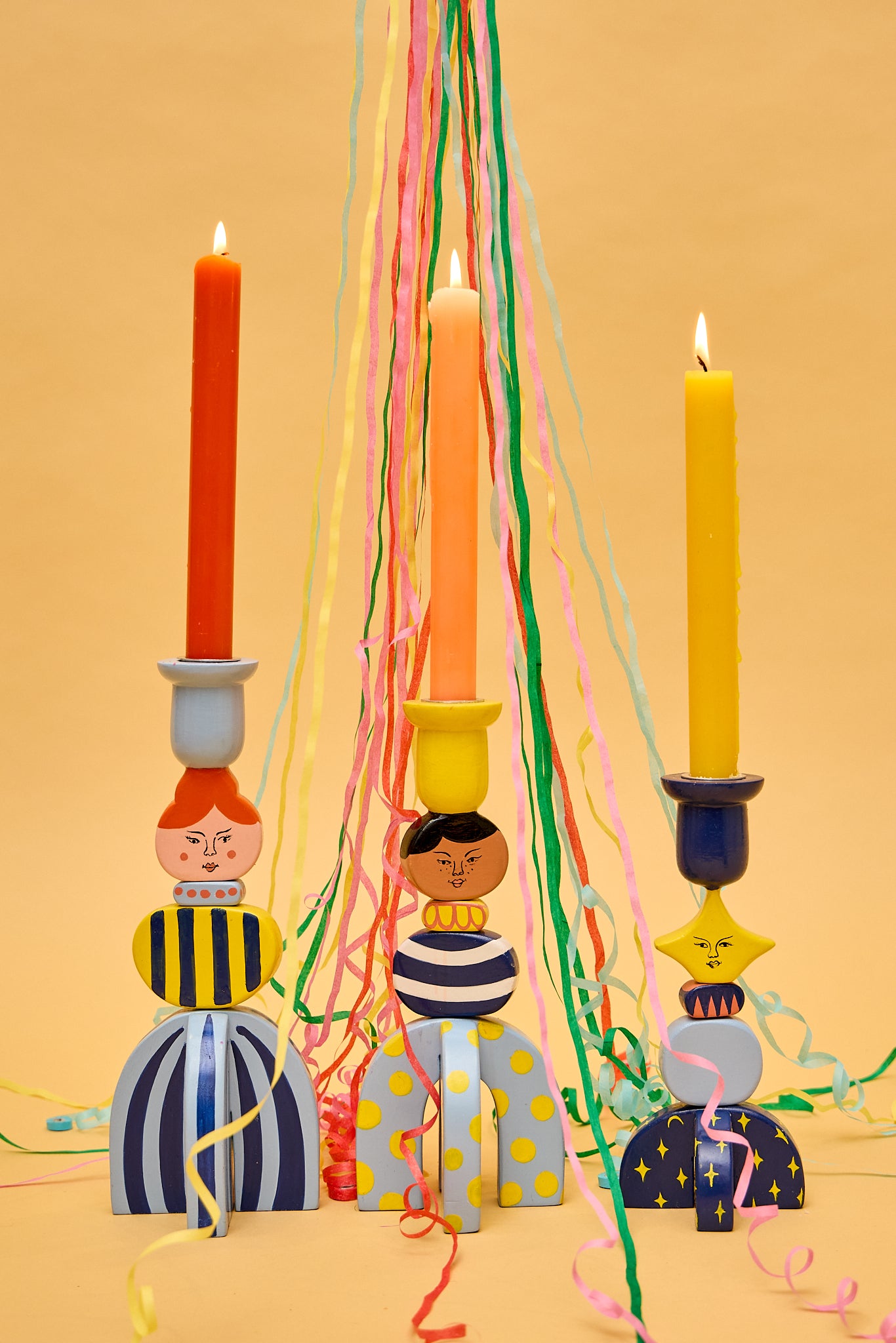 Party People Candlesticks - Woman
