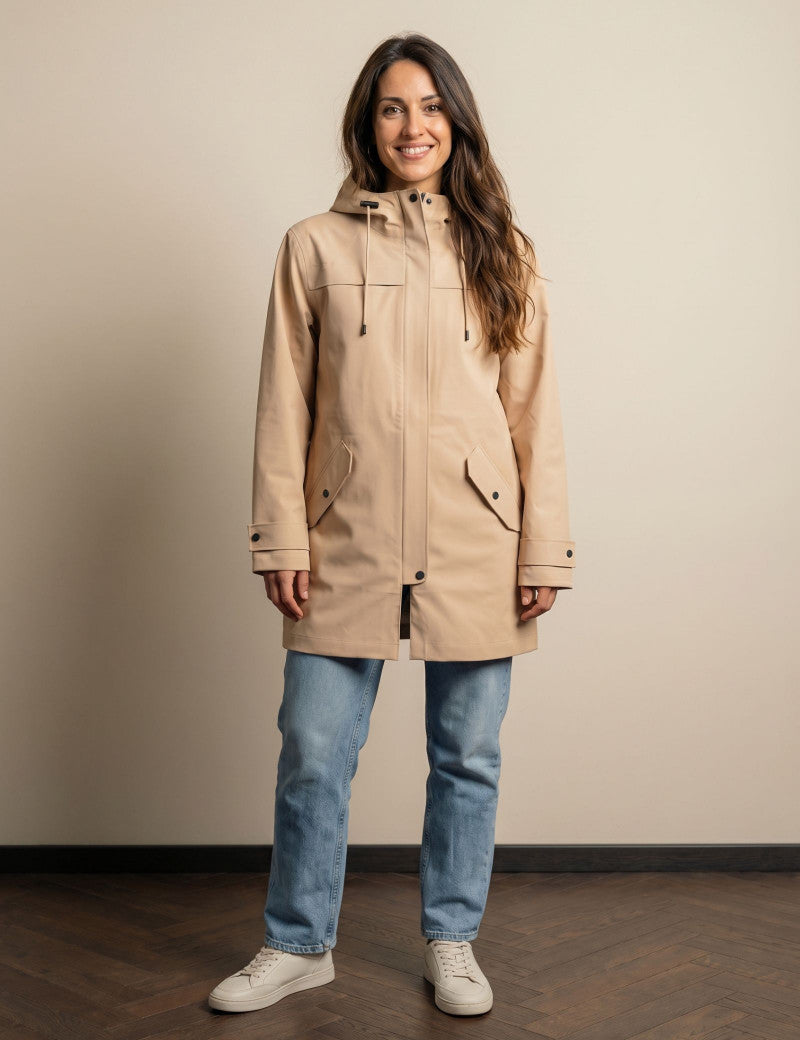raincoat sand colour