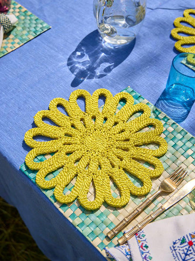 Flower placemat - Yellow