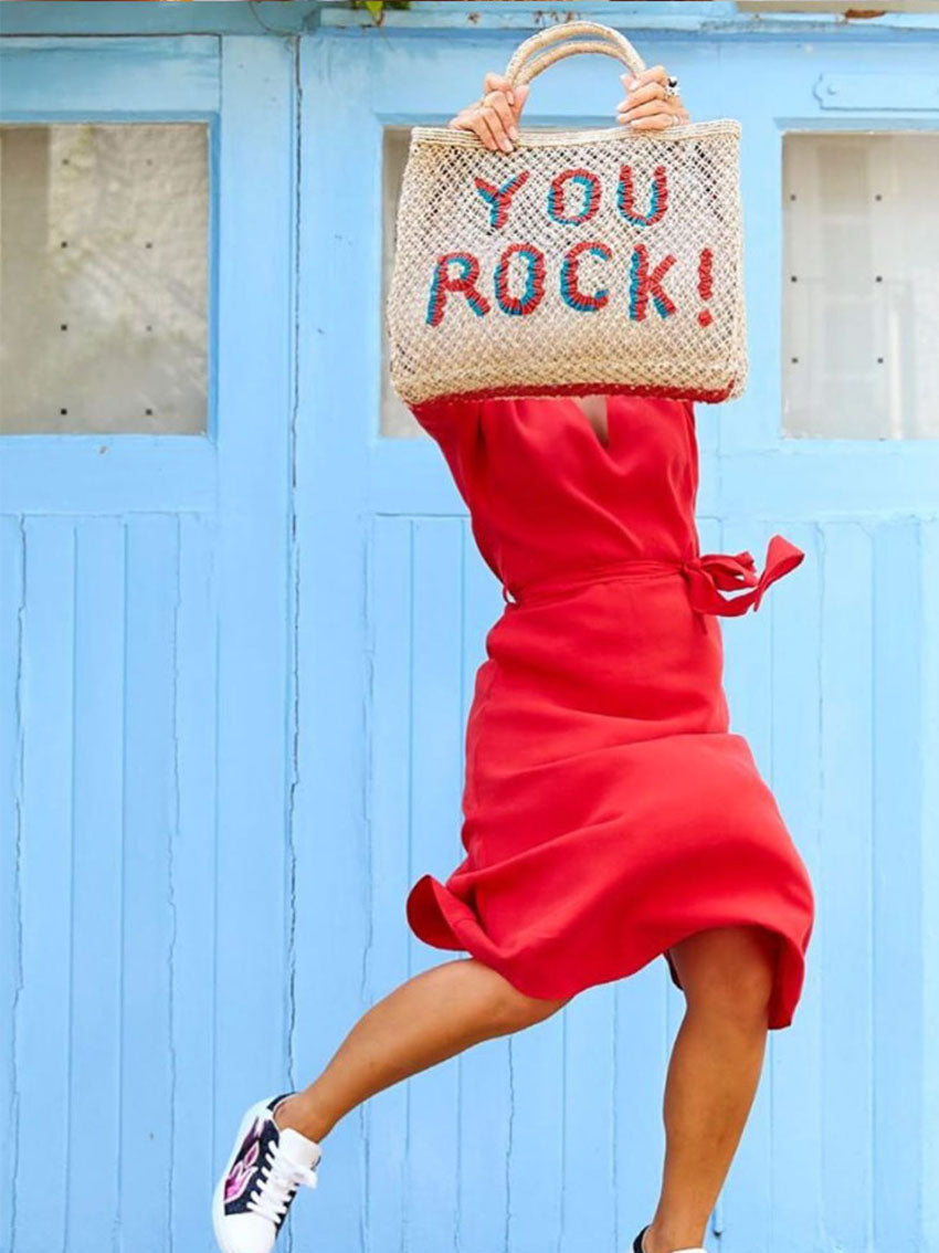 You Rock! - Natural with Red and Ocean