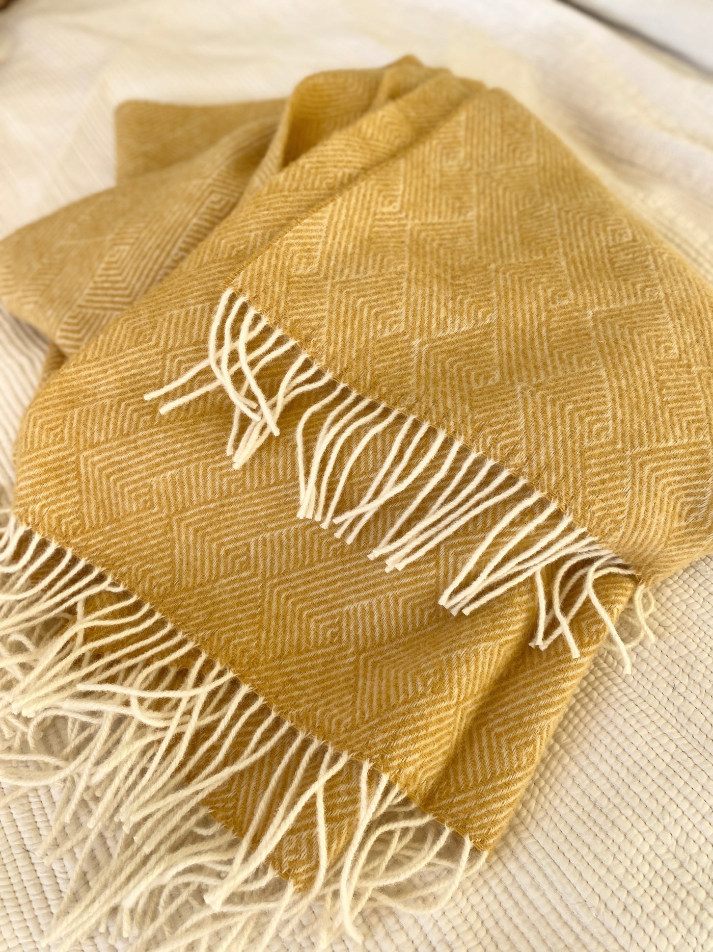 Delamere Throw - Tuscan Yellow