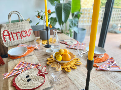 Yellow Dining Candle