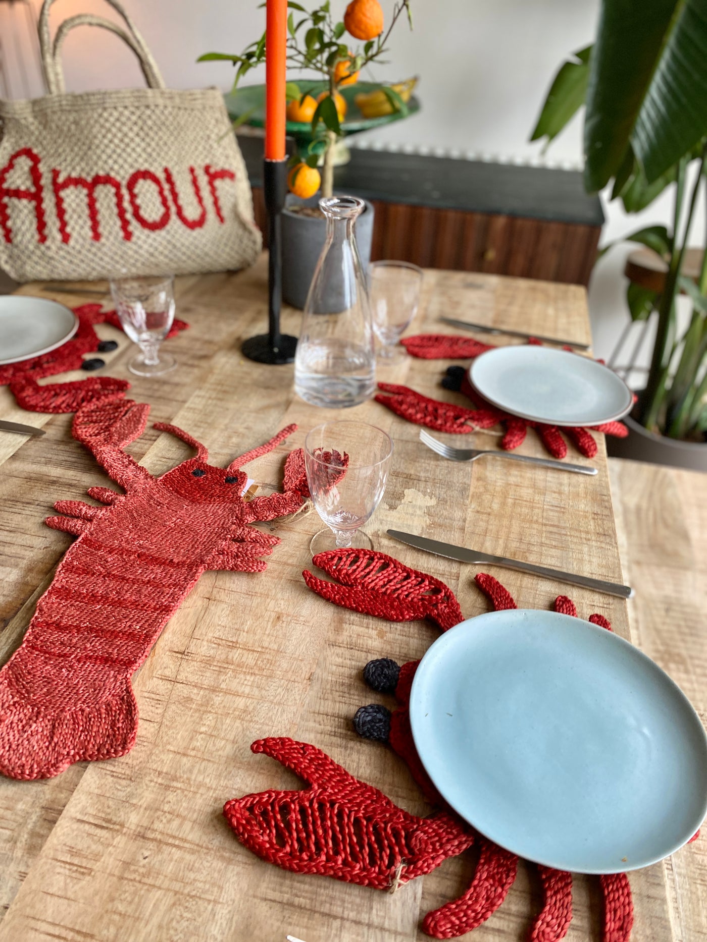 Lobster placemat - Red