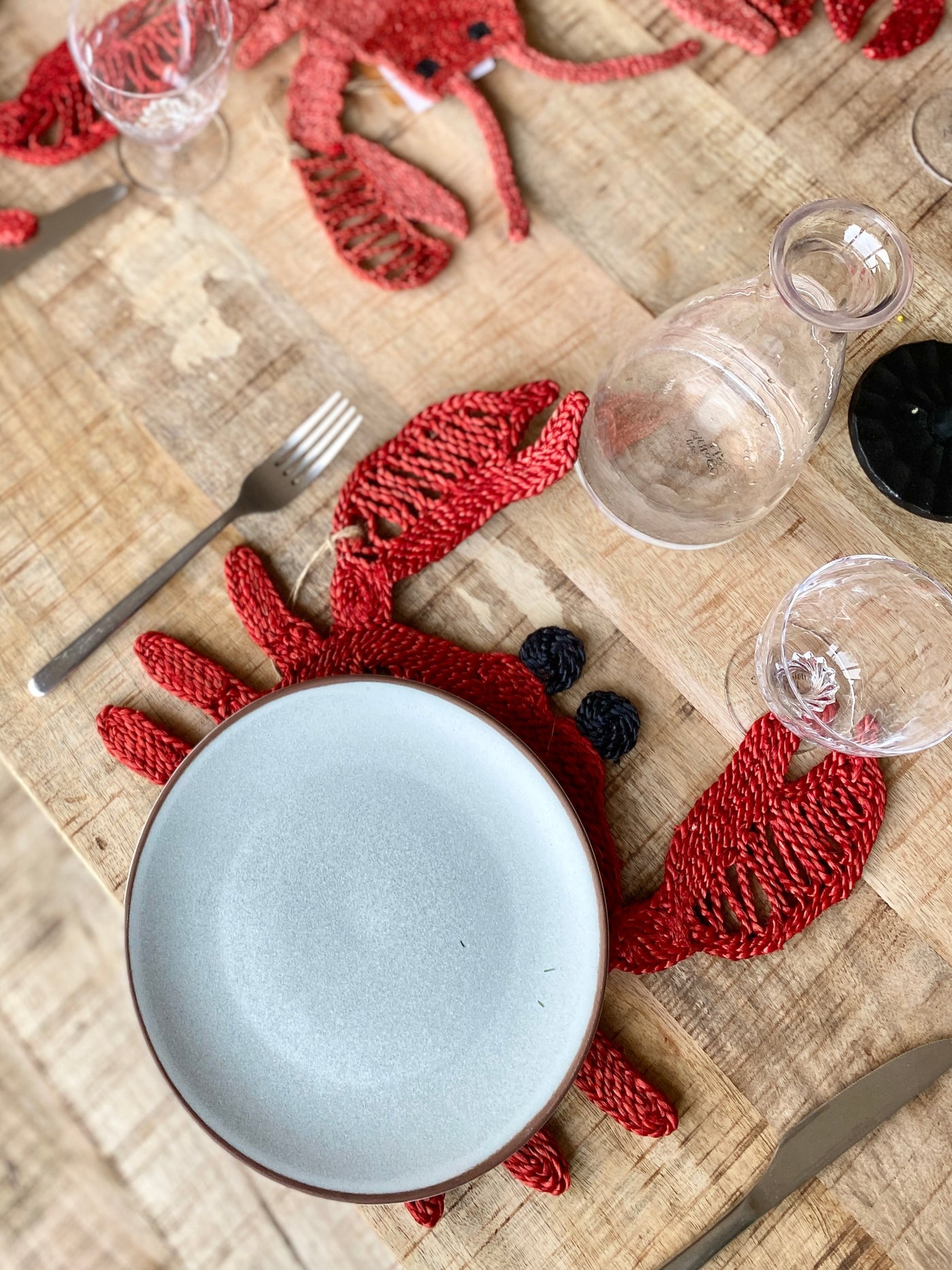 Crab placemat - Red