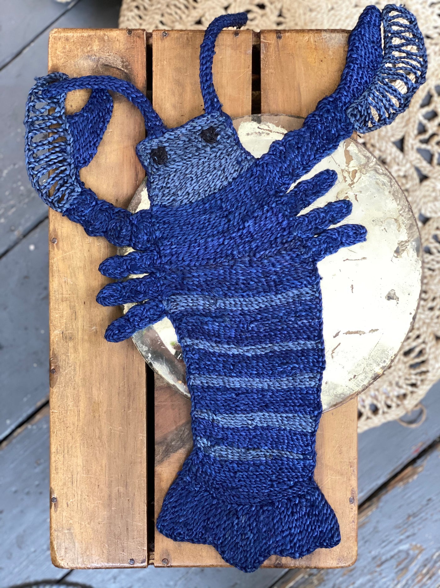Lobster placemat - Dark blue