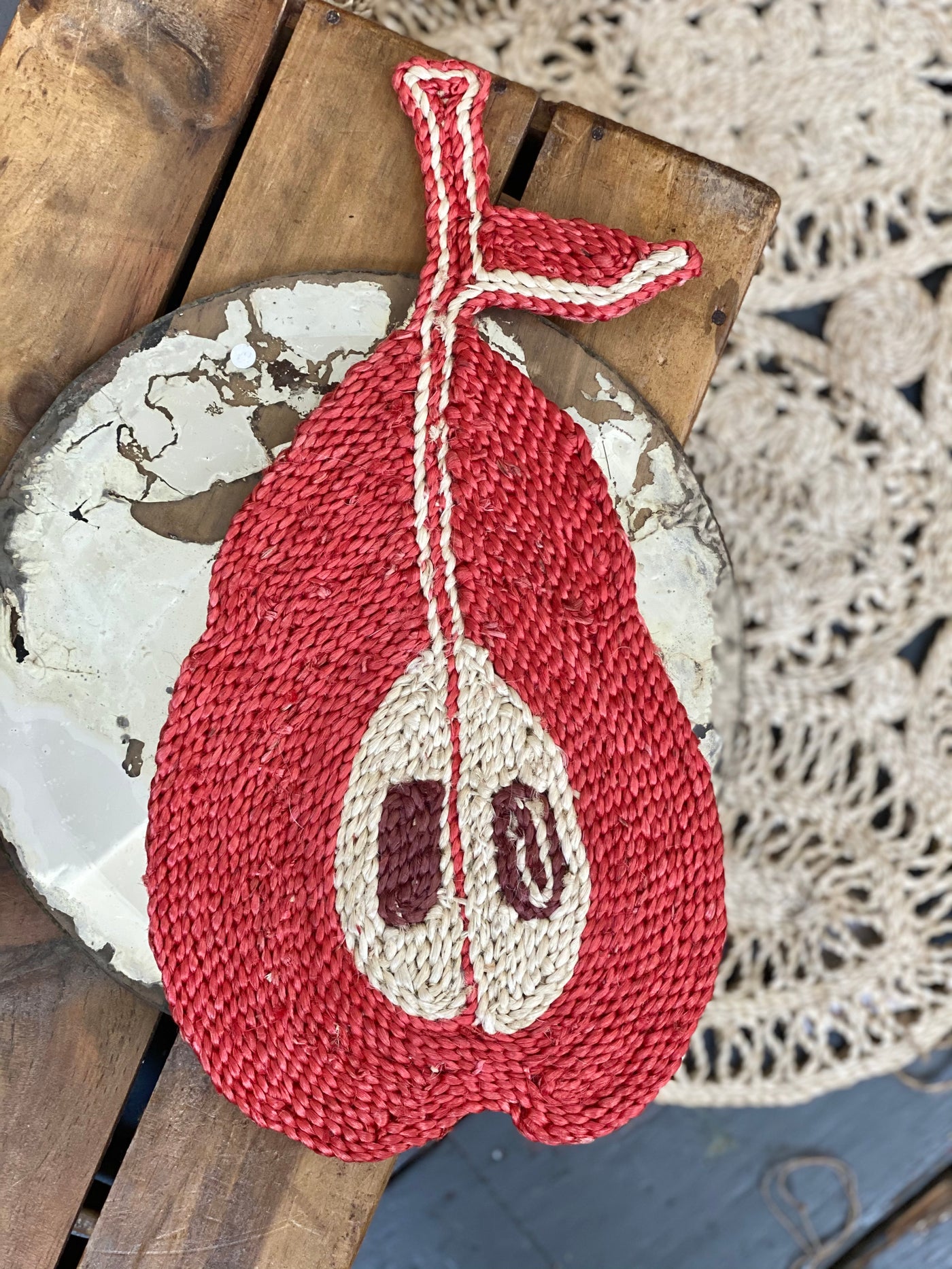 Pear placemat - Coral