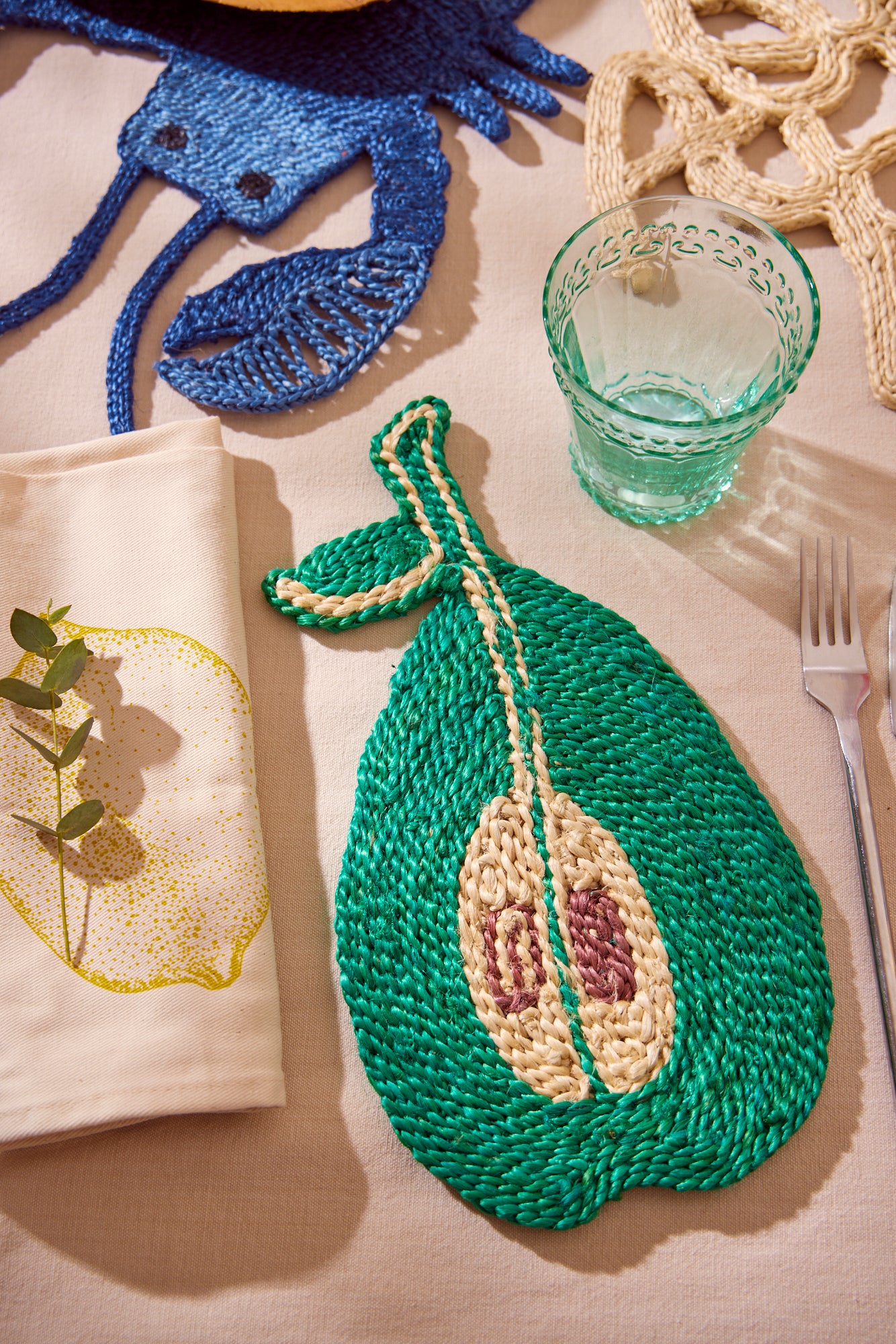 Pear Placemat - Green