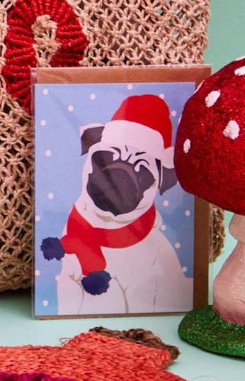 Christmas Pug Card