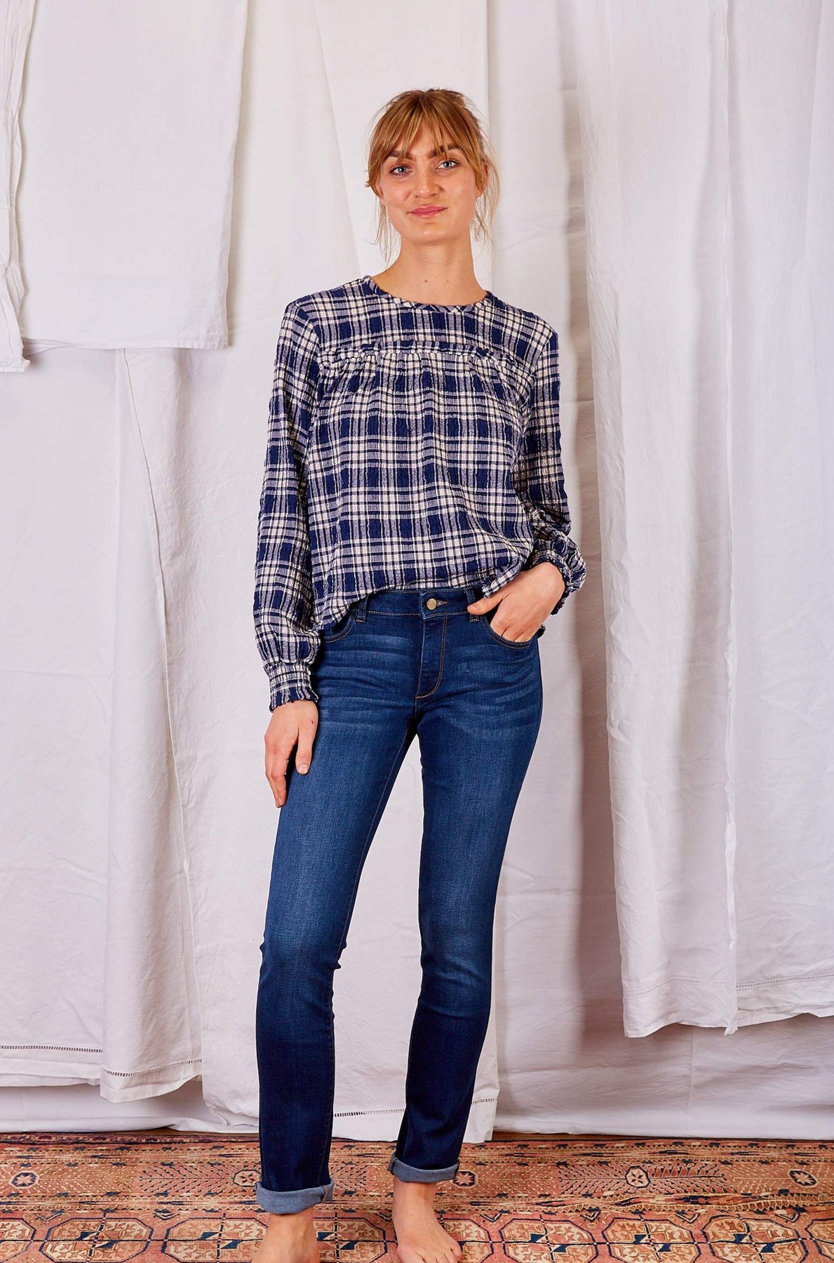 Coco Curvy Straight Jeans Dark denim The Jacksons