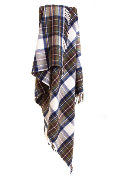 Tartan Travel Rug - Muted Blue Dress Stewart